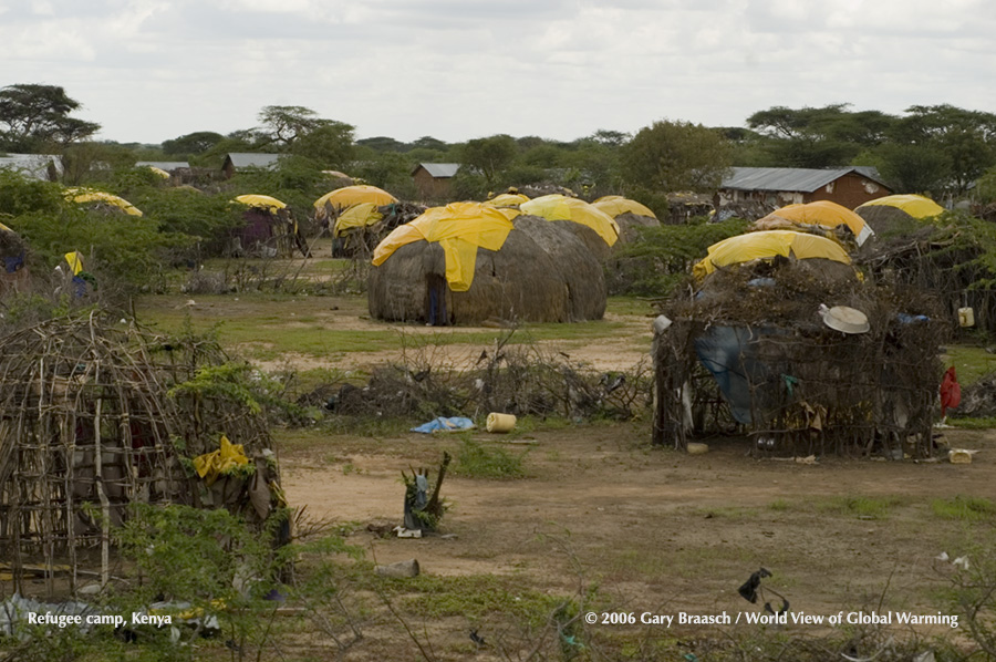 Refugee camp, Bangali village, NE Kenya. Kenya has endured droughts and floods and millions of war and climate refugees from the north. 