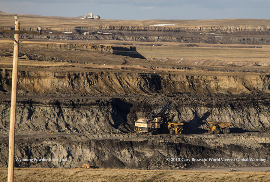 Peabody Coal's Caballo mine, Powder River Basin of Wyoming. Area produces amost half US coal.